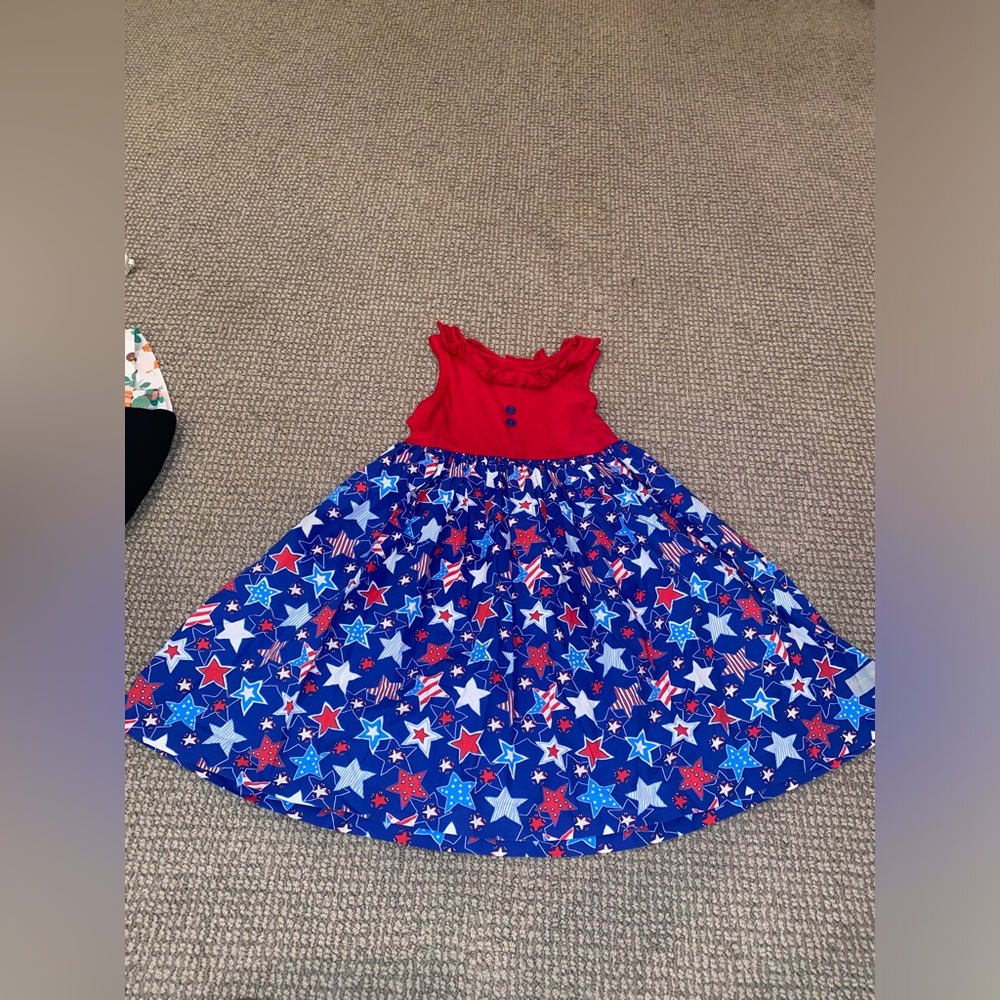 ELEANOR ROSE PATRIOTIC DRESS SIZE 7